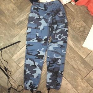 blue camo pants from zumiez